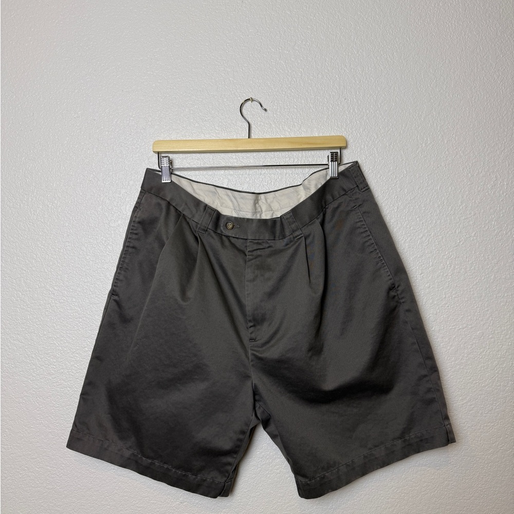 Gary Player Taupe Men's Flat Front Shorts 38 waist size